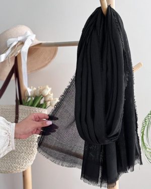 شال مشکی حصیری