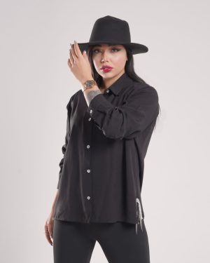 شومیز مشکی زنجیری