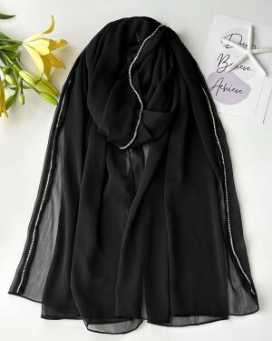 شال حریر نگین دار