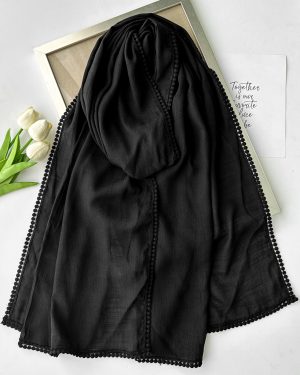 شال مشکی سکه ای