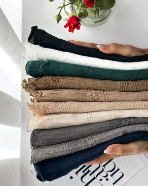 شال پلیسه زیپی