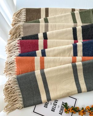 شال موهر حاشیه‌ خطی